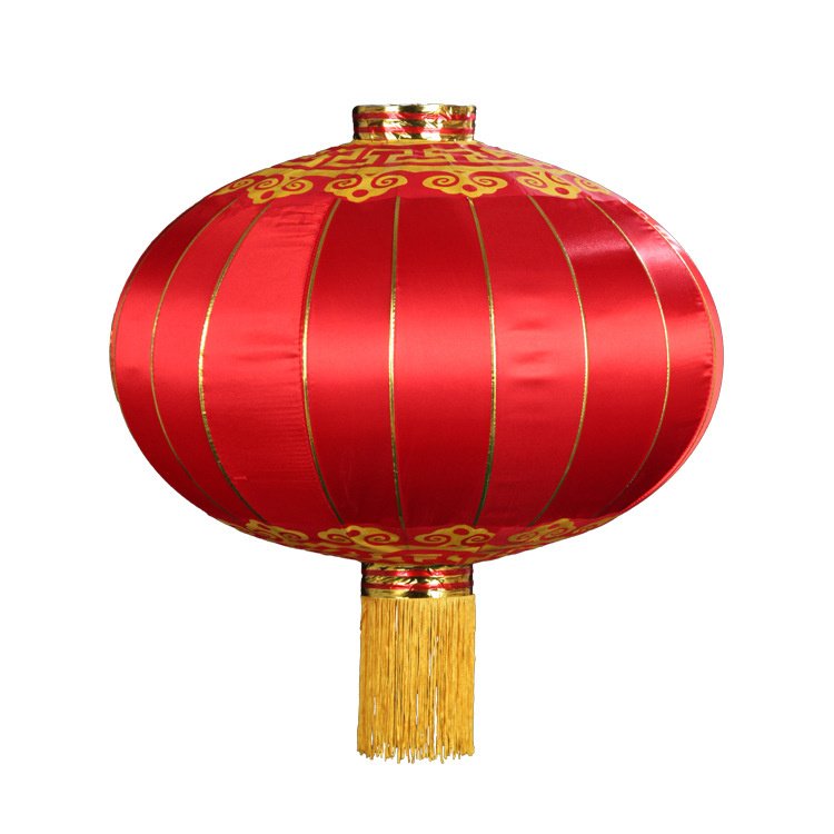 铁口灯笼 圆款 绸缎材质 新年装饰广告定做颜色纯正