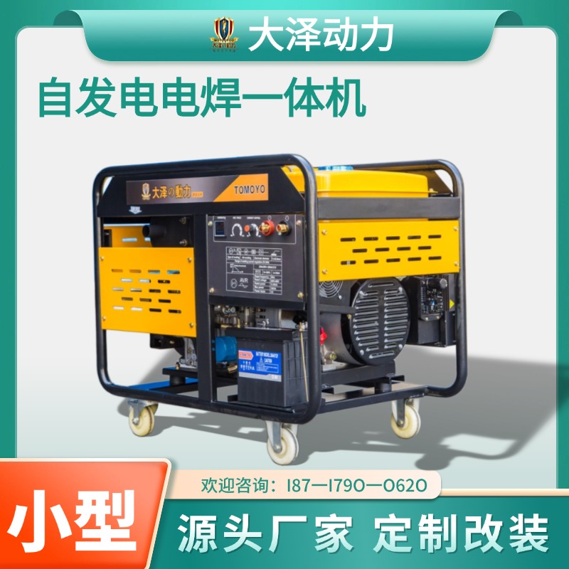 出口 350A柴油发电电焊一体机 手推式大泽动力TO350A-Z