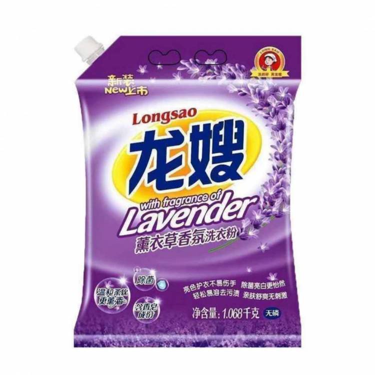 龙嫂1068克薰衣草香氛洗衣粉 加酶加香 柔软护衣