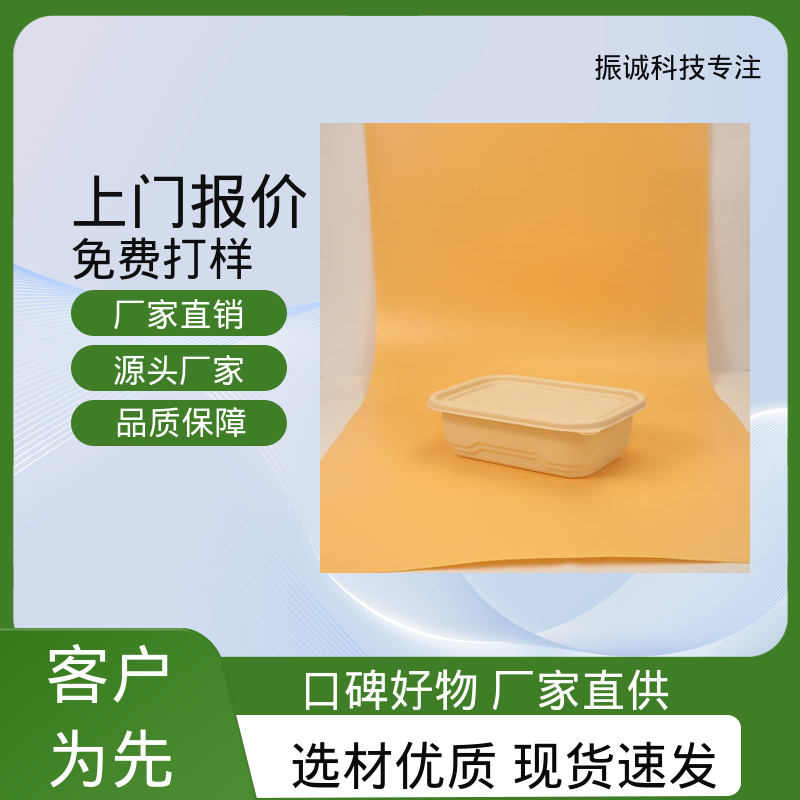 振诚科技 带盖 一次性分格餐碗 符合限塑标准餐盒