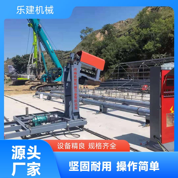 数控钢筋笼绕筋机 成型盘筋滚焊机链条式 全自动地基钢筋滚笼机