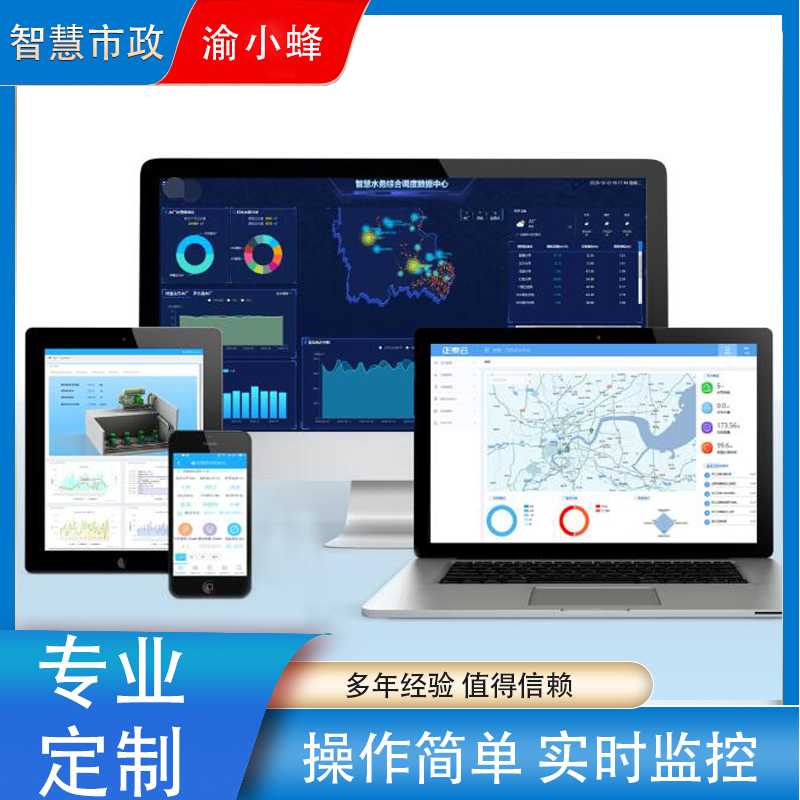 城镇智慧排水一体化管控平台 可实时监测提供预警及管理决策分析