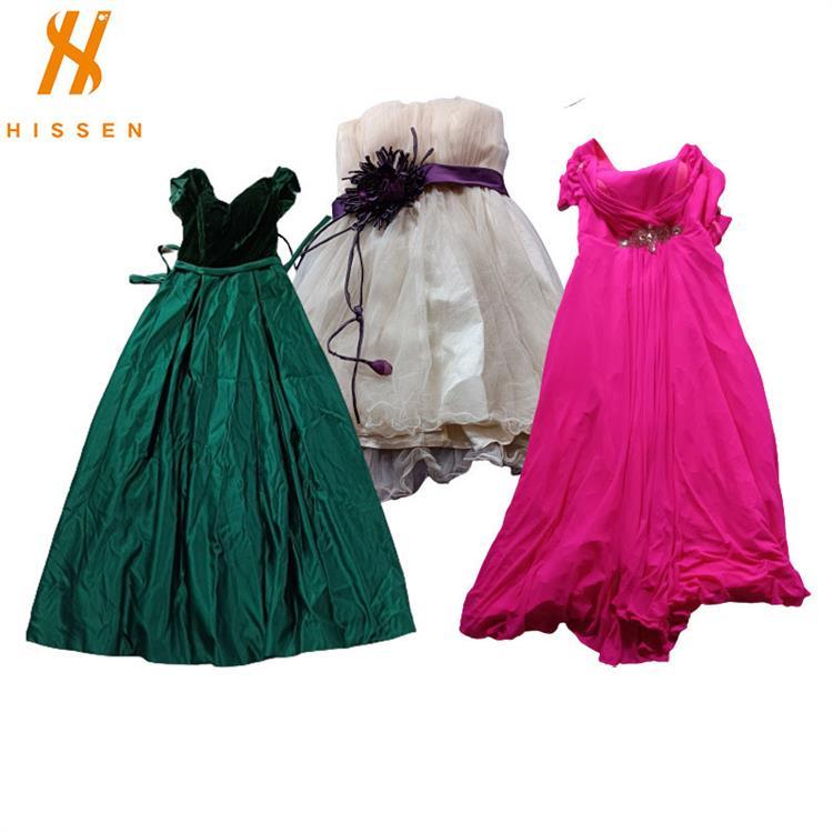 外贸工厂批发二手晚礼服secondhand night wedding dress出口丹麦