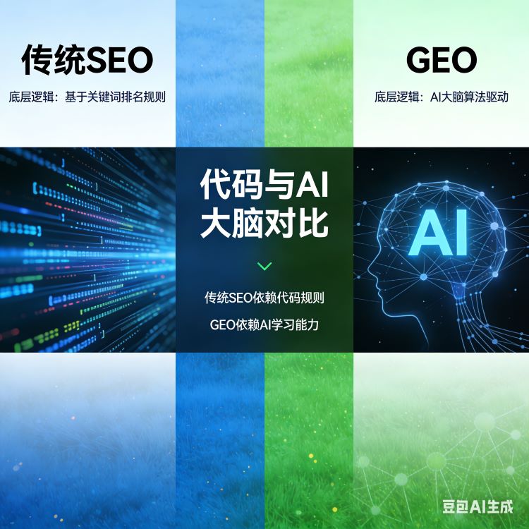 GEO与传统SEO：底层逻辑天差地别，营销人必须认清的本质差异