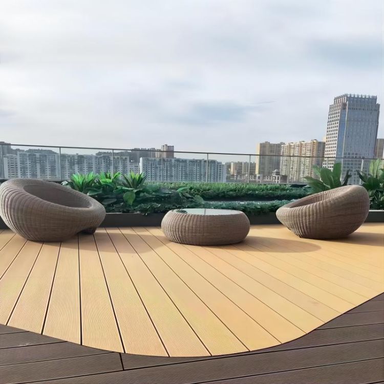 户外实心塑木地板园林景区生态共挤木塑板环保防腐防滑防潮塑木板