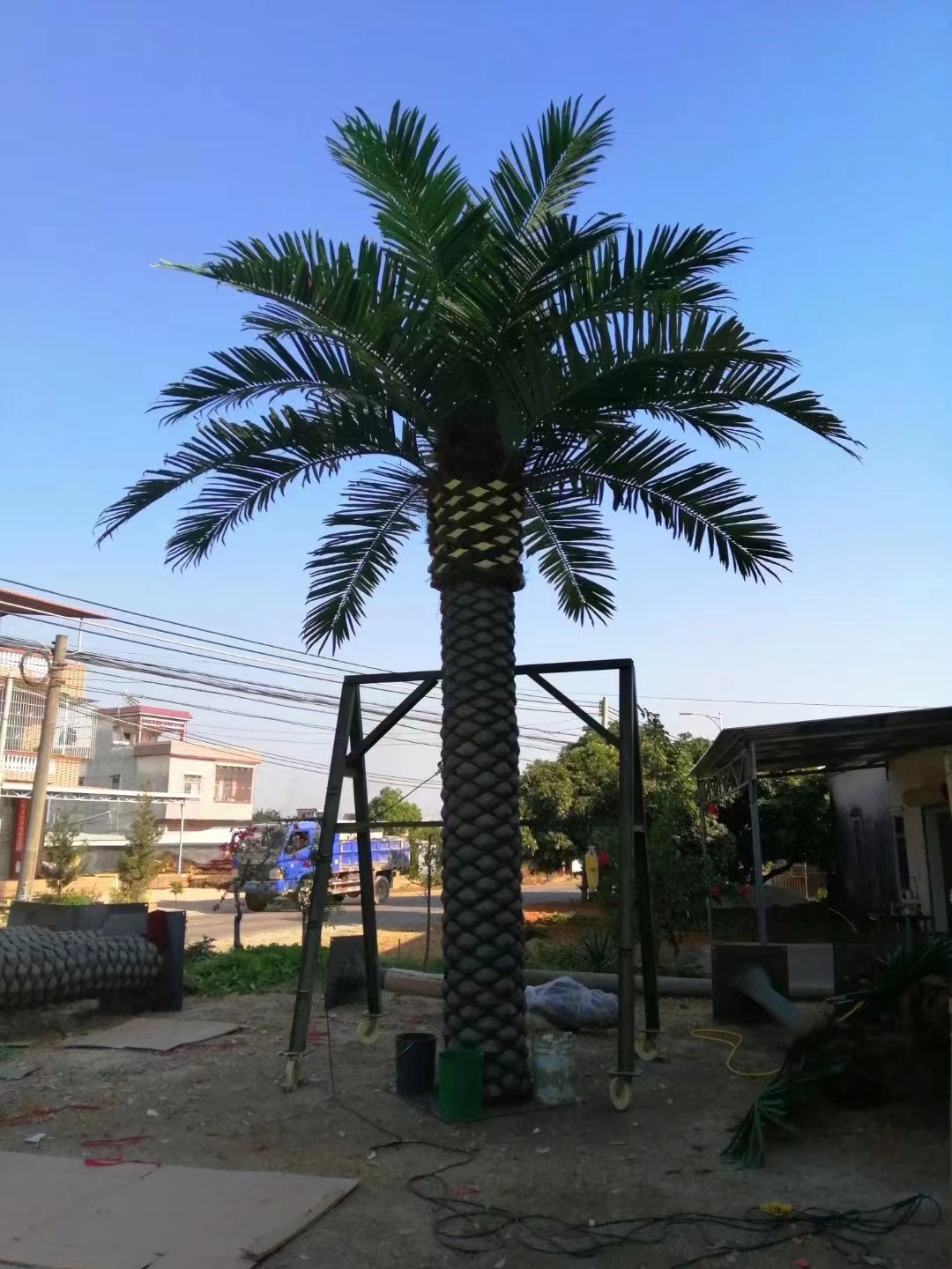 仿真海藻树 海枣树广场乐园装饰造景人造大型仿真树