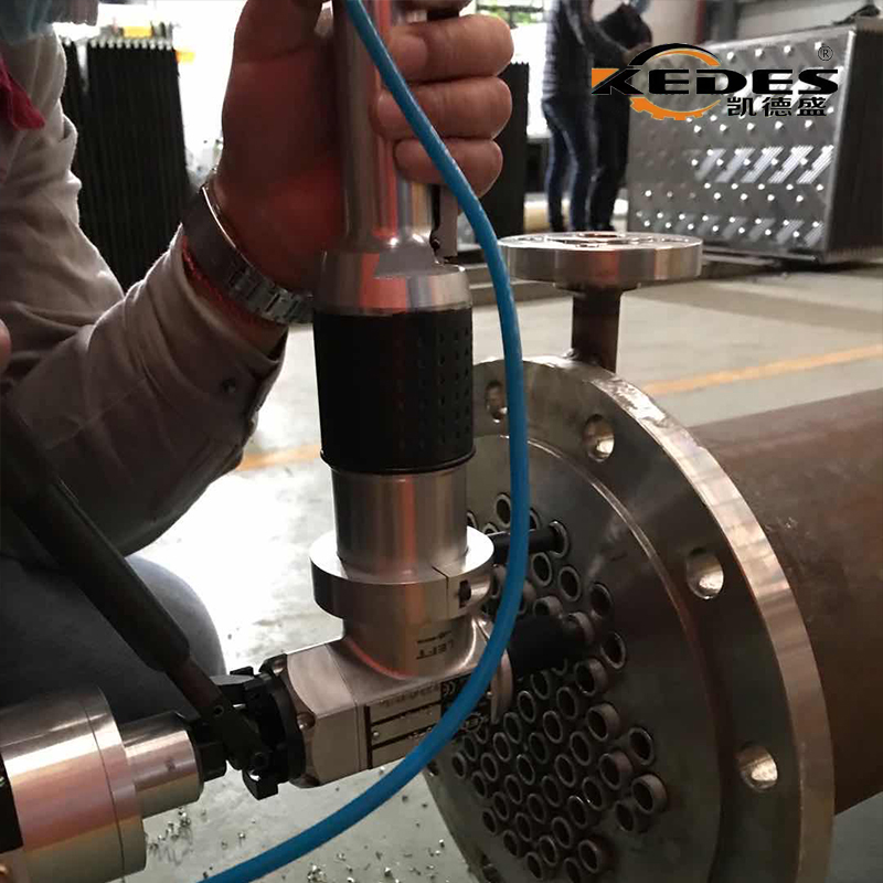 金属管材端面加工换热器气动高速平口机快速平口不锈钢碳钢坡口