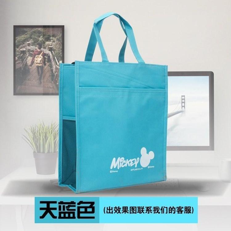 新款帆布袋印字简便手提袋外出包上学作业辅导班塑料袋简易布袋