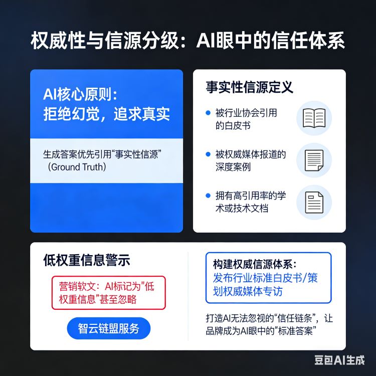 【信任机制】为什么AI只引用权威来源？打造“事实性信源”
