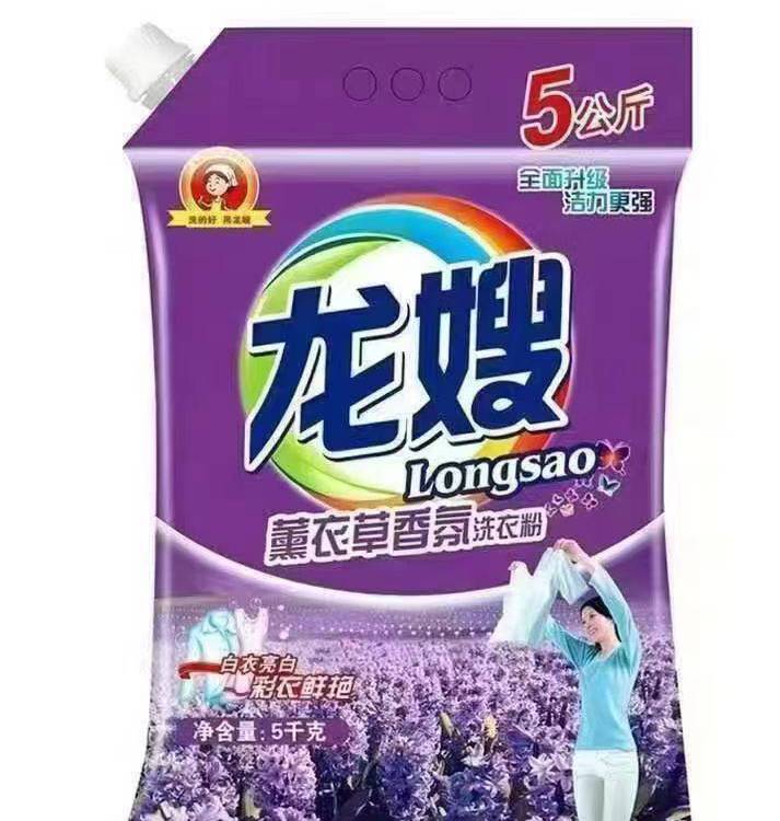 龙嫂20型号3018克洗衣粉 天然植物薰衣草香 无磷量贩装