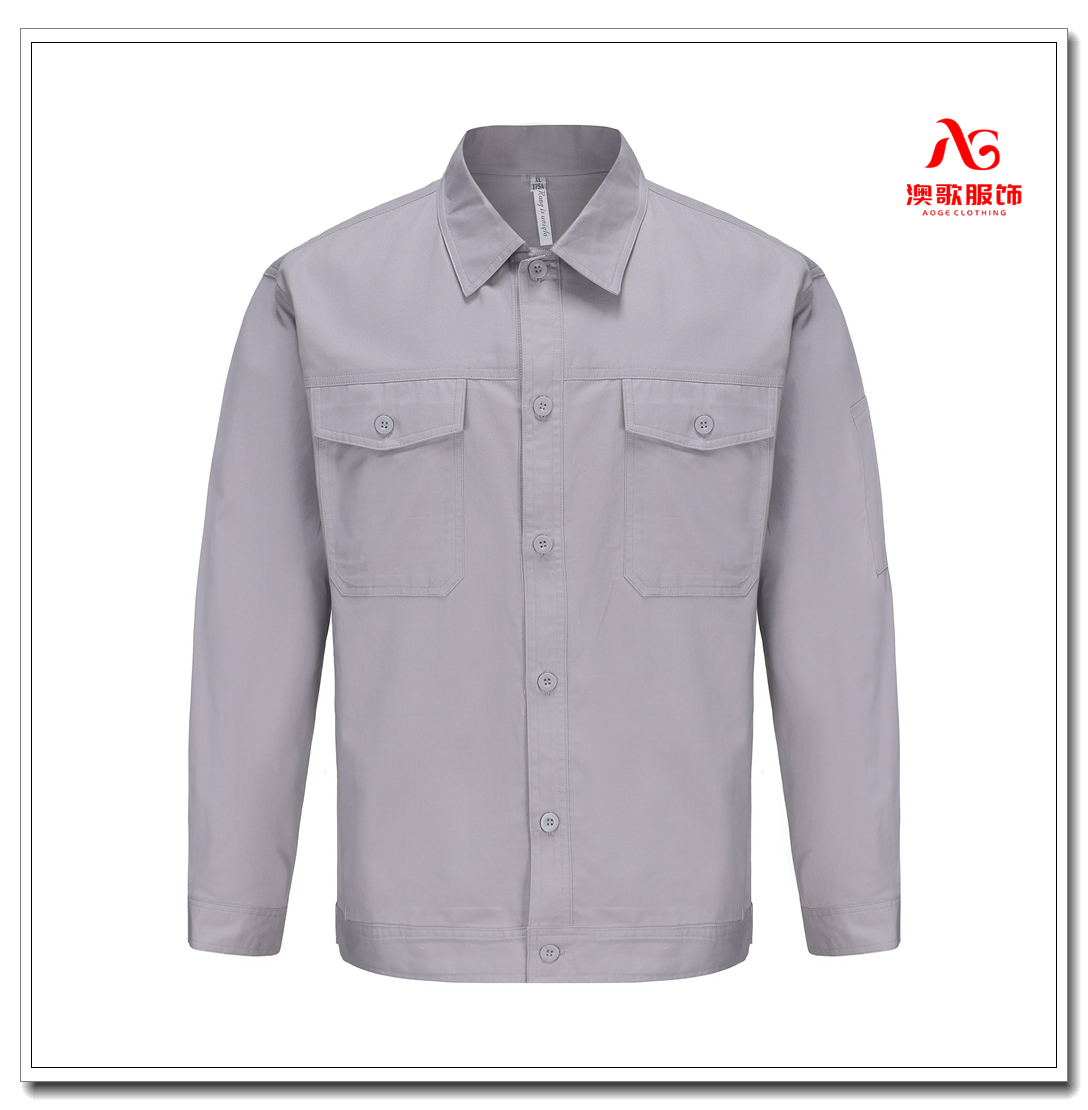 Ag1808 多色短袖长袖工作服夹克 工厂厂服 企业职工工服 可加logo