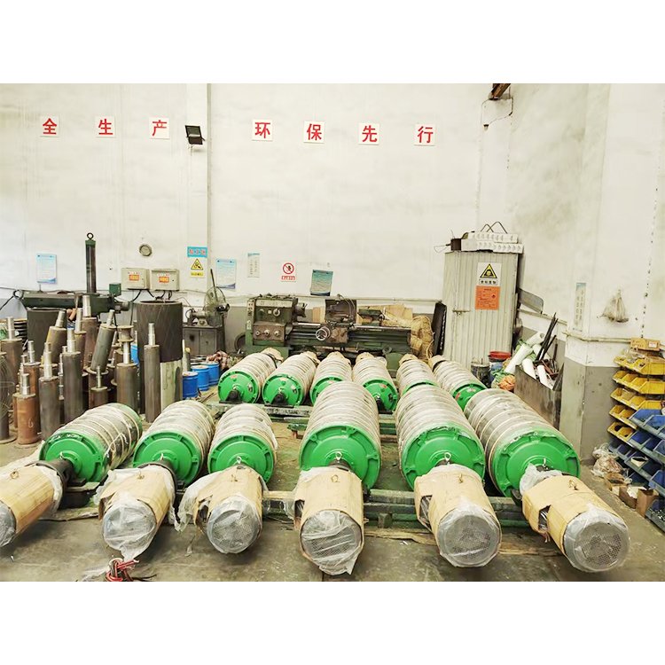 杰旭 输送机电动滚筒 矿用皮带包胶 外置式 操作简单 安装方便