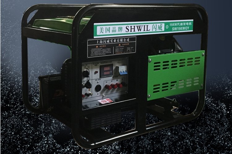 美国SHWIL/瑟维尔机械15KW汽油发电机 单/三相 SW15KWQY