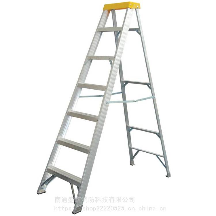 金锚铝合金单侧梯AO21-105欧标铝合金人字梯 ***