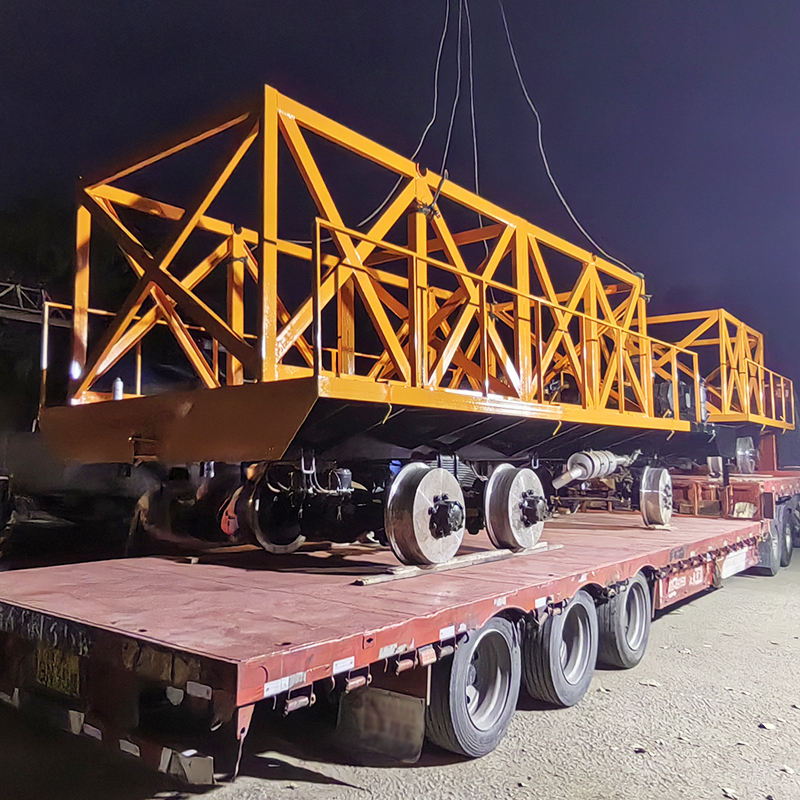轨道运输车 铁轨道平板车 双轨运输专用设备 矿下工作轨道车