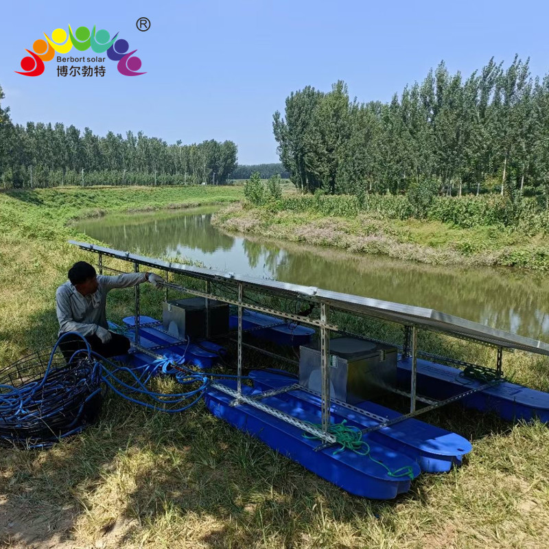 河道曝气污水处理光伏发电 太阳能水泵供电系统博尔勃特