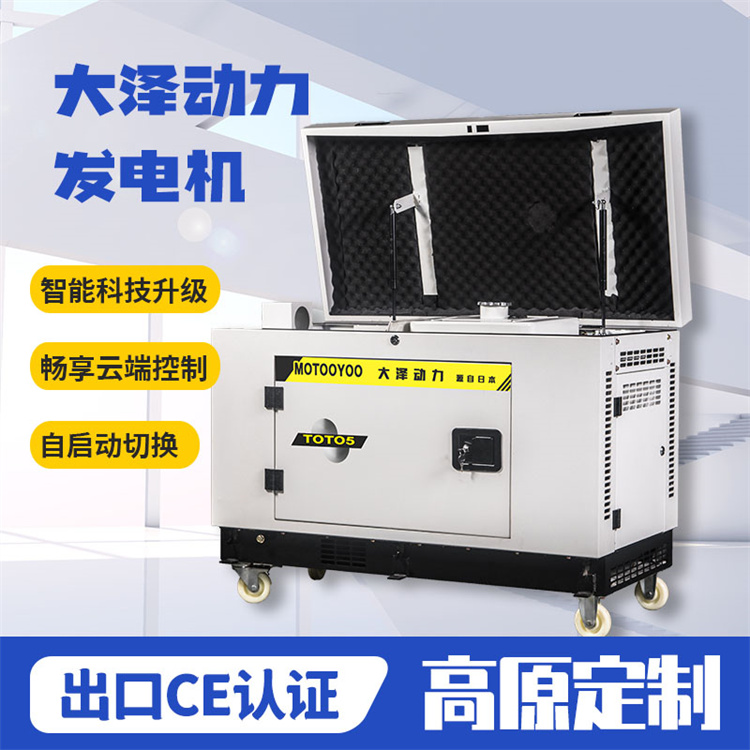 竞标采购静音6kw汽油发电机小型车载备用电源 大泽动力单三相