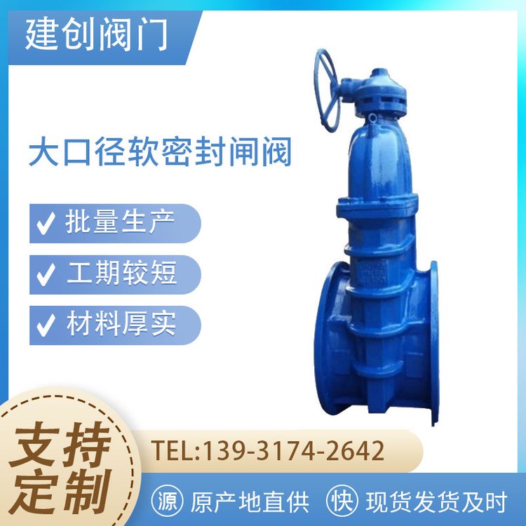 按需供应 大口径球铁法兰用软密封闸阀 欢迎来电详询