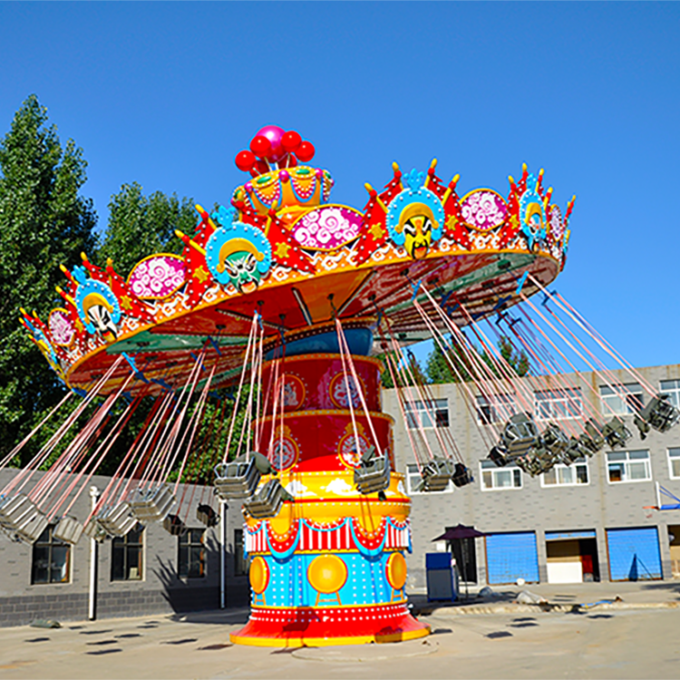 飞椅游乐设施 户外新款戏曲风升降旋转飞椅造型设计安装工厂