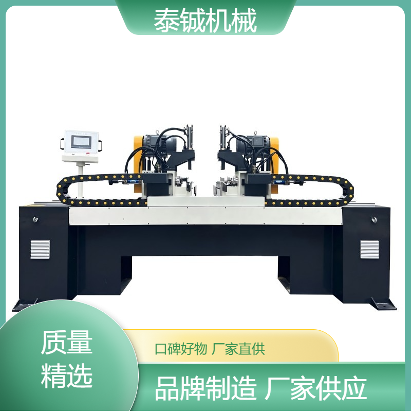 泰铖机械数控双头倒角机实心棒圆管铝管切割器 可按需定做