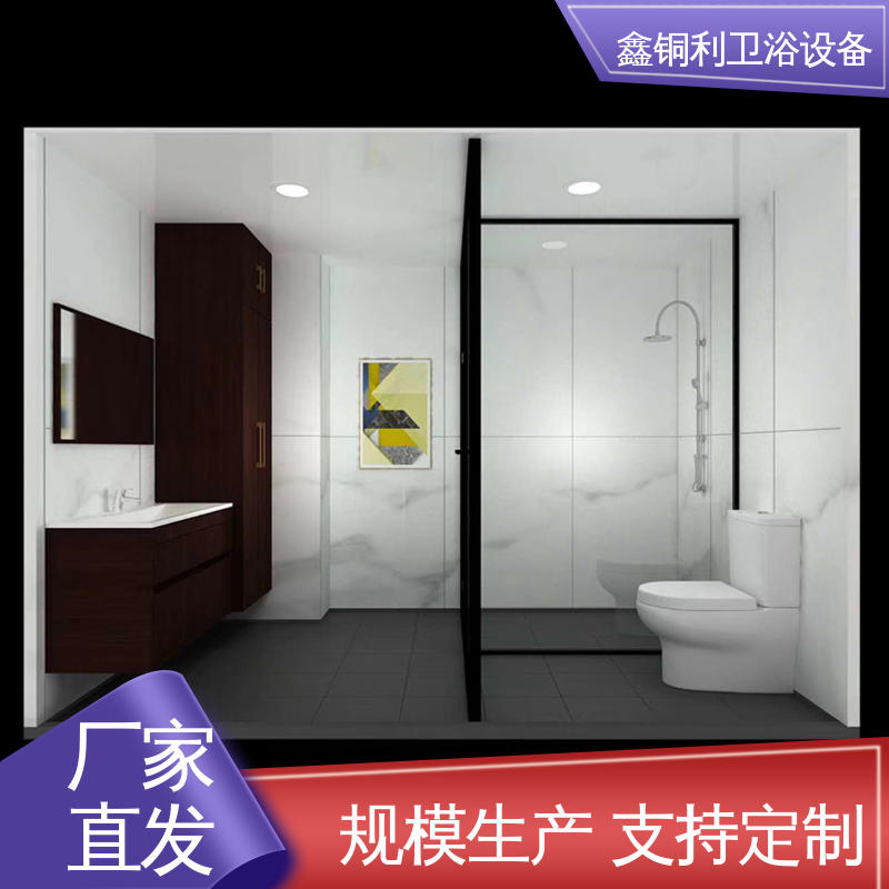 鑫铜利厂家 多配制可选 家用简易 独立整体卫浴房 货源充足
