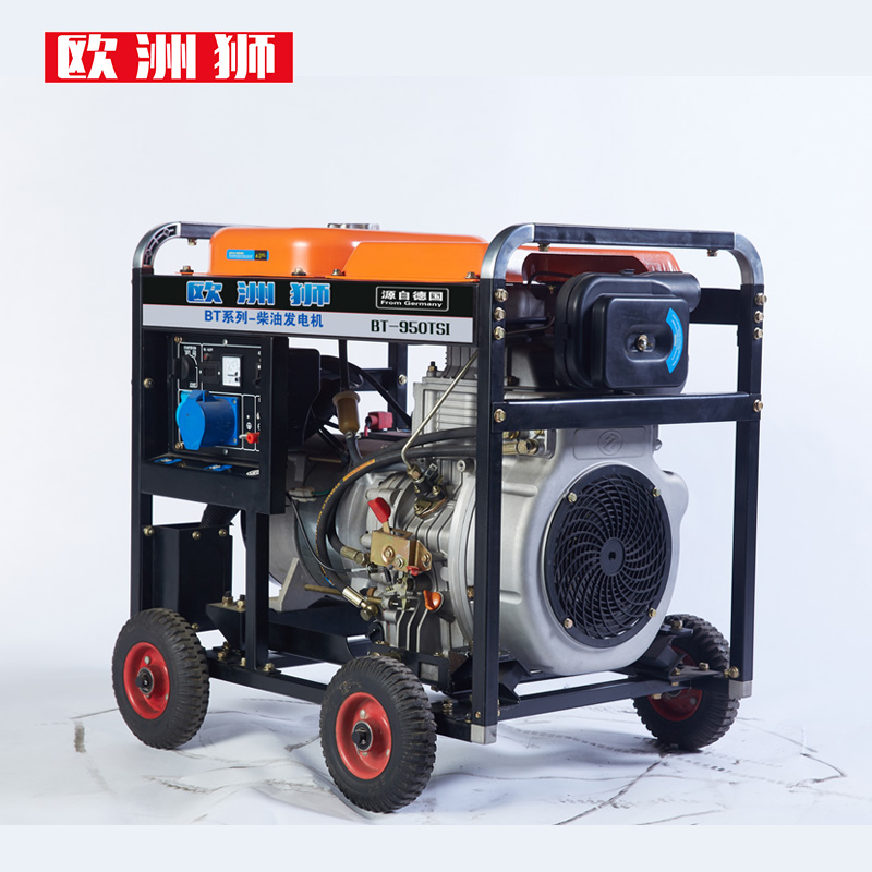 欧洲狮动力8kw移动柴油发电机组冰淇淋车载 早餐车220V低噪音使用