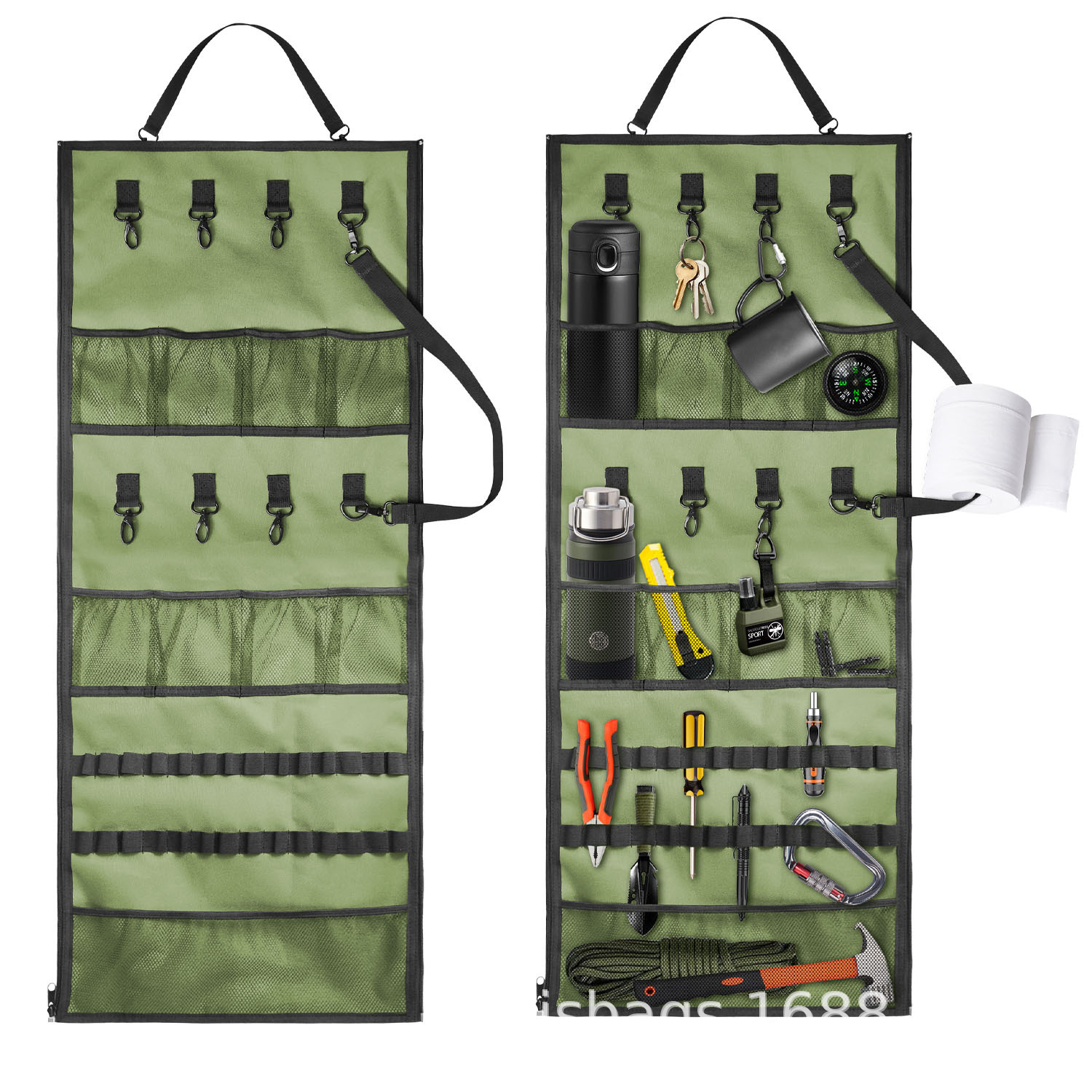 现货户外露营悬挂收纳包露 营储物袋 Camping hanging storage bag