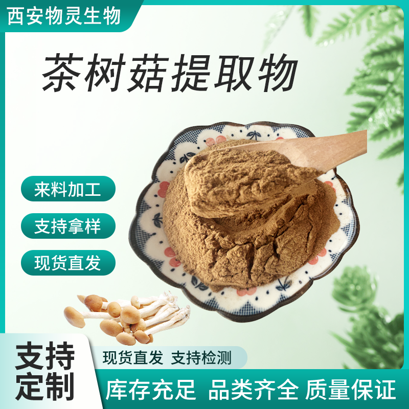 物灵生物 茶树菇提取物 20:1 食品原料 水溶植物萃取 真菌多糖 可寄样