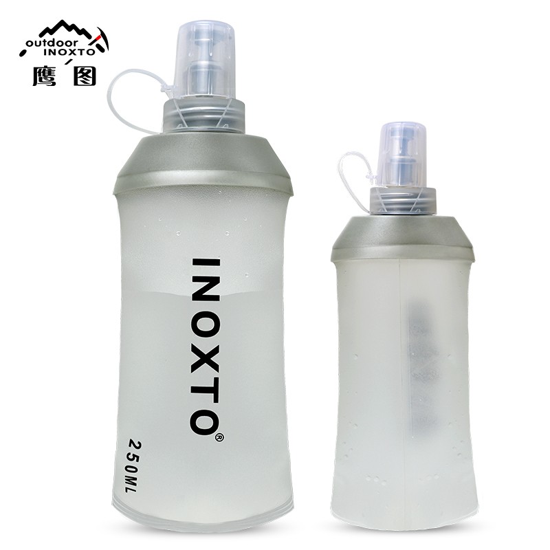 春夏户外硅胶软水壶软水袋可折叠 越野跑步水袋250/450/500ML环保