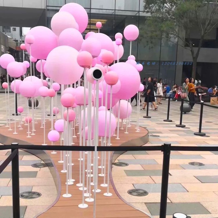 呼吸之光吹气泡泡灯美陈互动装置