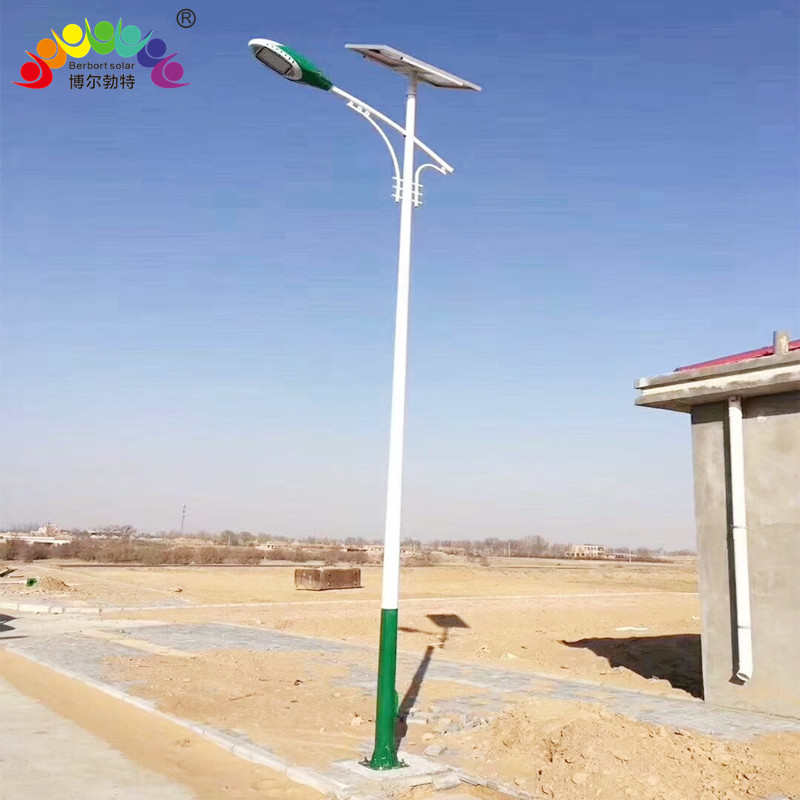 博尔勃特市政道路户外照明LED路灯热镀锌太阳能路灯杆厂家批发