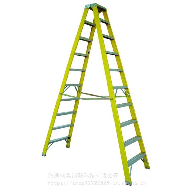 金锚 绝缘玻璃钢双侧梯 LFD180GFA绝缘人字工业梯具 欧洲标准