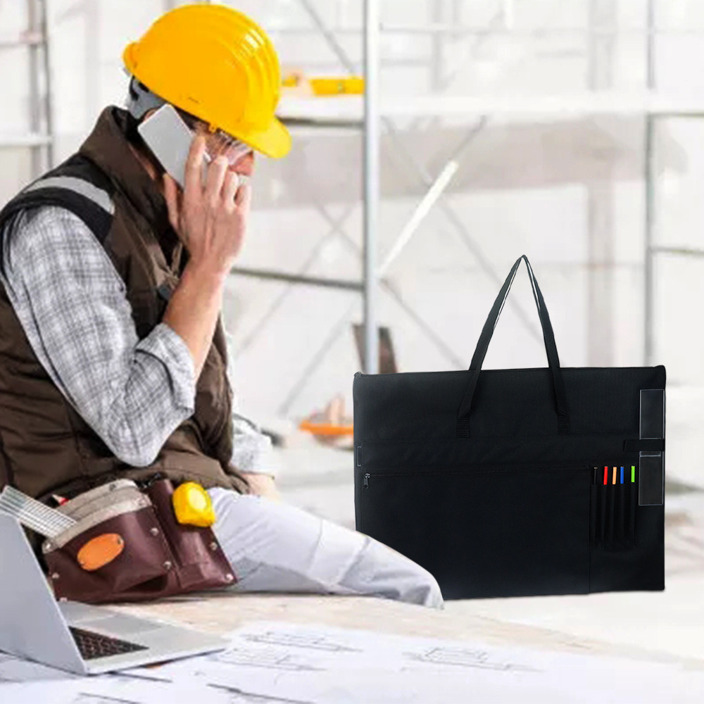 新品建筑设计师三角板绘图工具手提收纳包易存放便捷商务