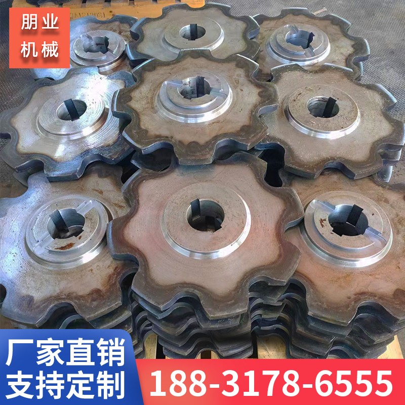 非标链轮定制 45#碳钢材质 运行平稳 来图加工 朋业机械