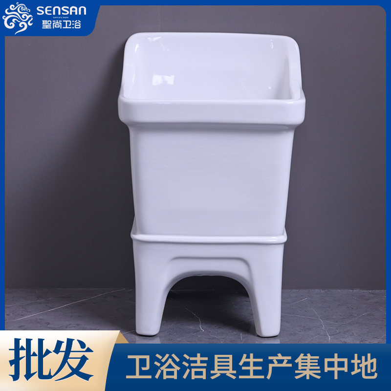 阳台拖把池 自动排水按钮 实力厂家自动化生产线 年产量大 聖尚