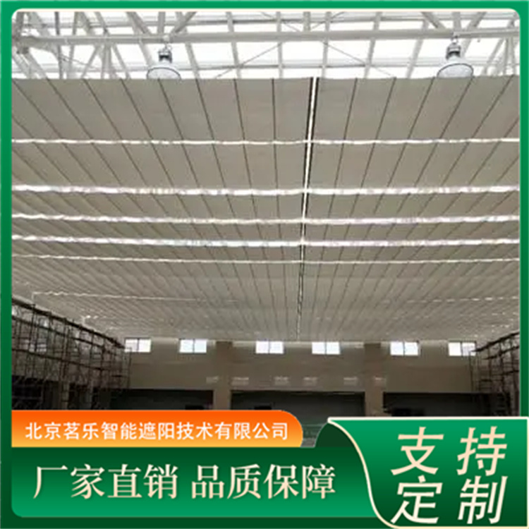 室内折叠式遮阳帘 商场折叠天棚帘 电动遮阳棚 厂家批发