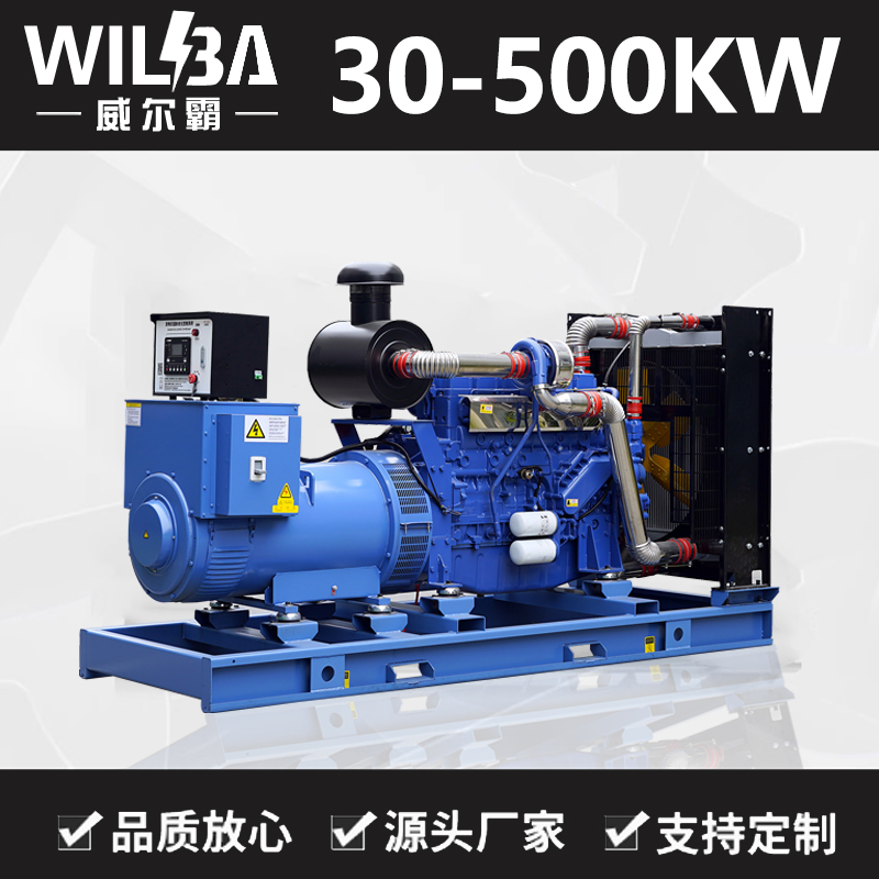 潍柴柴油发电机组30KW50/100/200/300/500千瓦大功率静音380V
