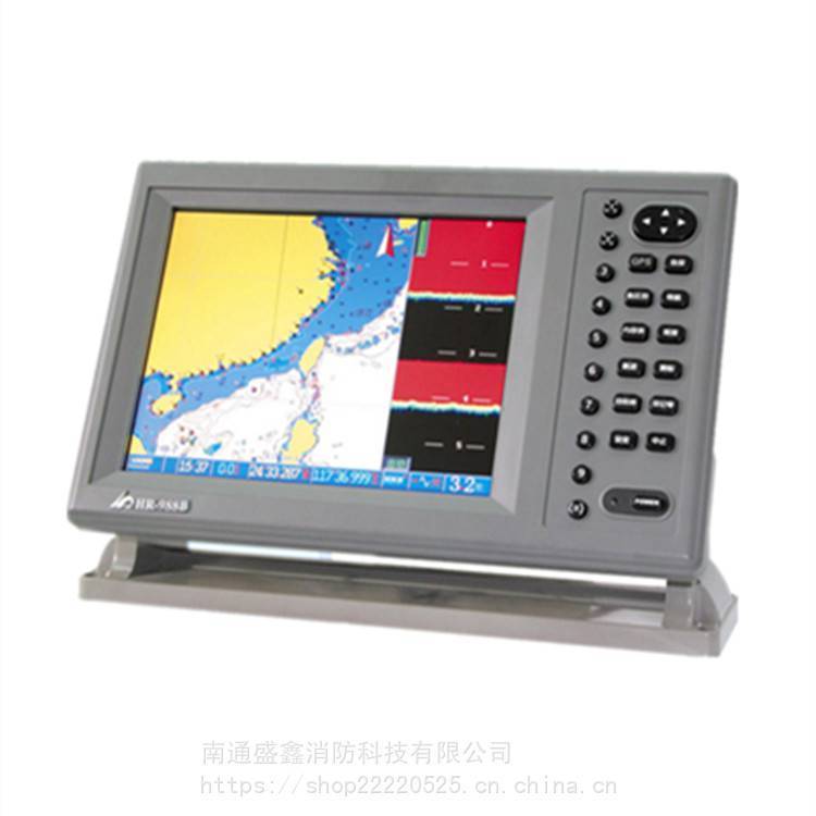 华润船用HR-988B海图机 鱼探 GPS导航三合一 8寸显示屏
