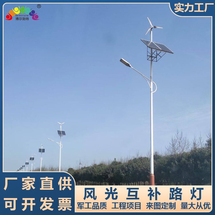 博尔勃特风光互补路灯市政道路户外照明LED太阳能路灯杆厂家批发