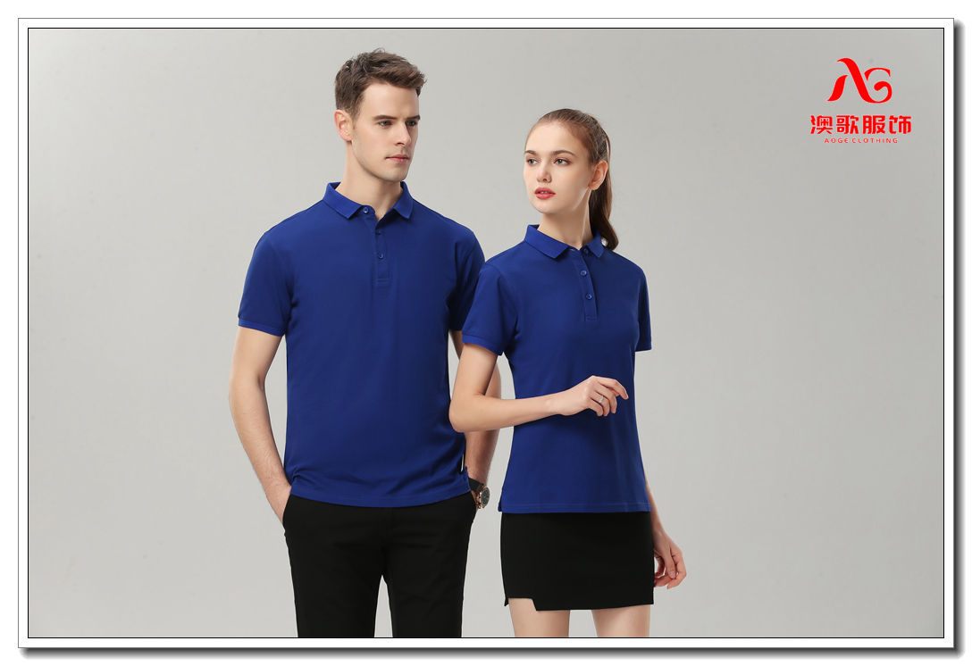 Ag1891丝光棉短袖poloT恤衫上 -海厂家 来样定制 工作服定做可印logo
