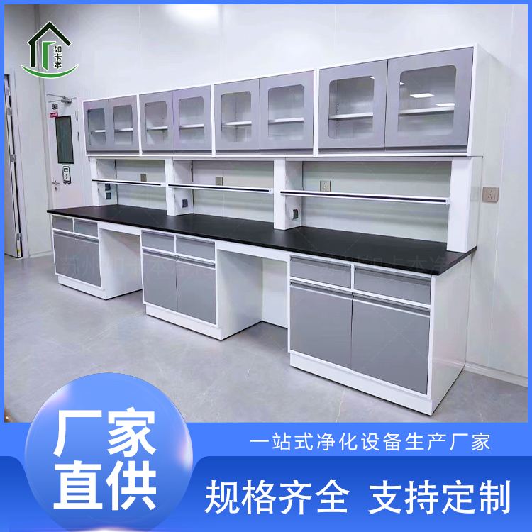 如卡本净化 全钢实验台 实验室家具 源头厂家 可定制 钢木边柜操作台