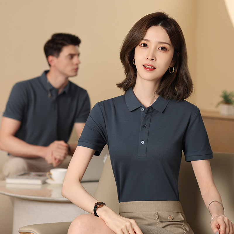 工作服polo衫定制印logo 可印做t恤短袖衣服广告衫翻领文化衫刺绣