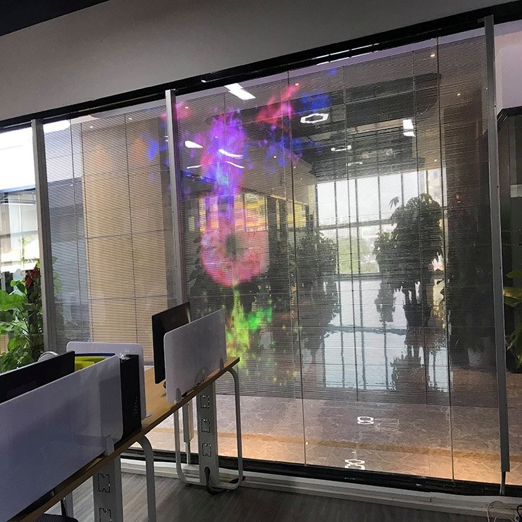 厂家 P2.5-5 LED led透明屏 玻璃显示屏 橱窗屏楼宇广告屏定制