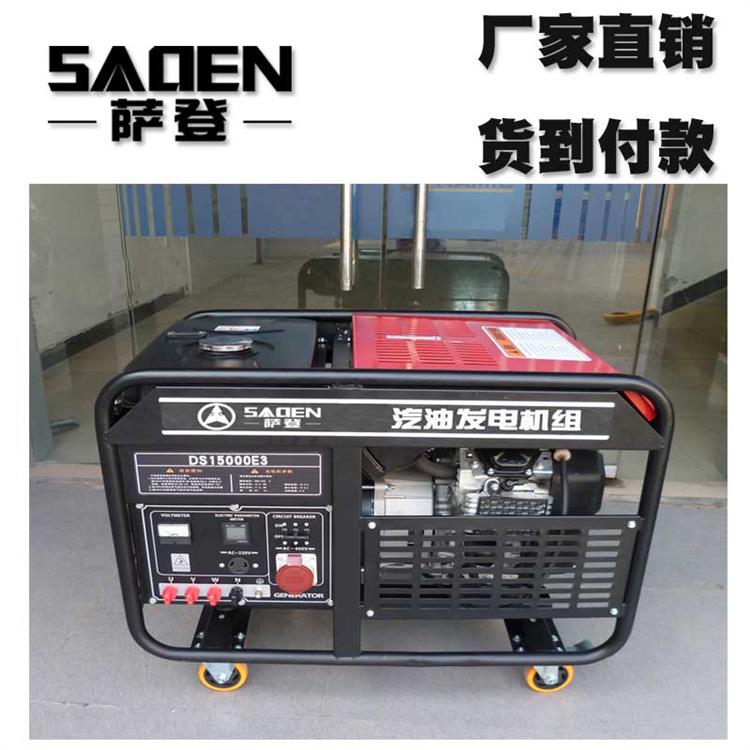 萨登DS15000E 15KW移动式双缸四冲程发电机组