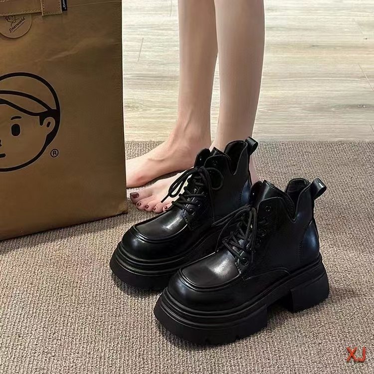 厚底小皮鞋马丁靴休闲断码尾货鞋库存鞋地摊赶集内销直播一手货源