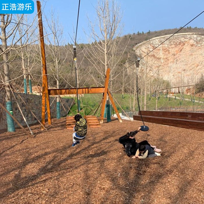 户外儿童滑索 室外幼儿园回旋索道 大型滑轮套件游乐设备定制