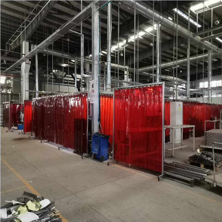 阻燃防火 焊接加工区专用挡弧光 PVC电焊防护隔离屏