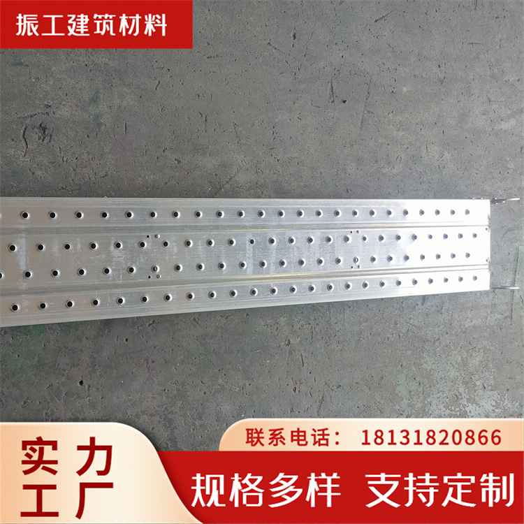 防滑钢跳板 建筑工地移动脚手架电厂船厂施工钢踏板 使用寿命长 振工
