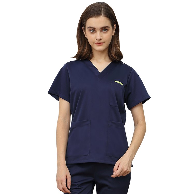 洗手衣专业供应 高端弹力面料抗菌防静电 牙科洗手服刷手服