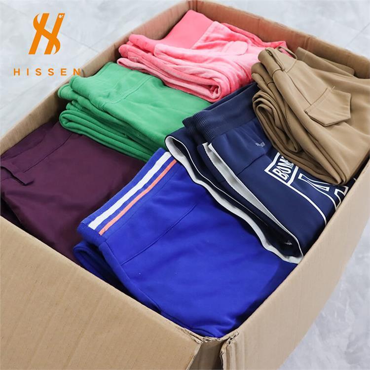旧衣出口俄罗斯二手品牌衣服女士棉布裤secondhand branded pants